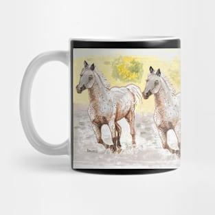 Speckled Horses Racing Mug